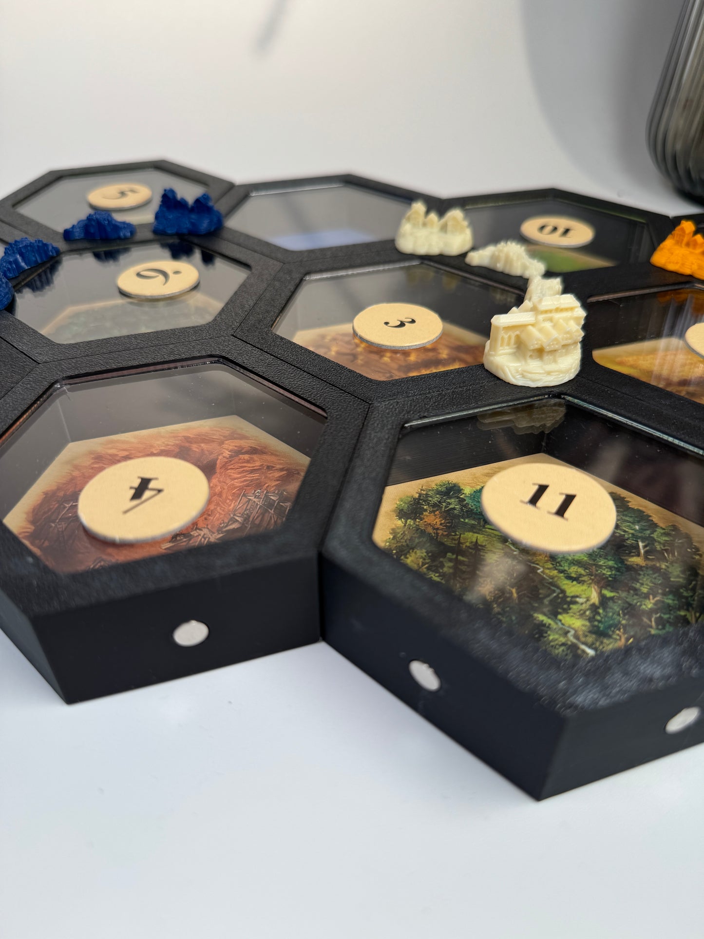 STL Catan 3D Magnetic Hexagon Attachments - Commercial STL