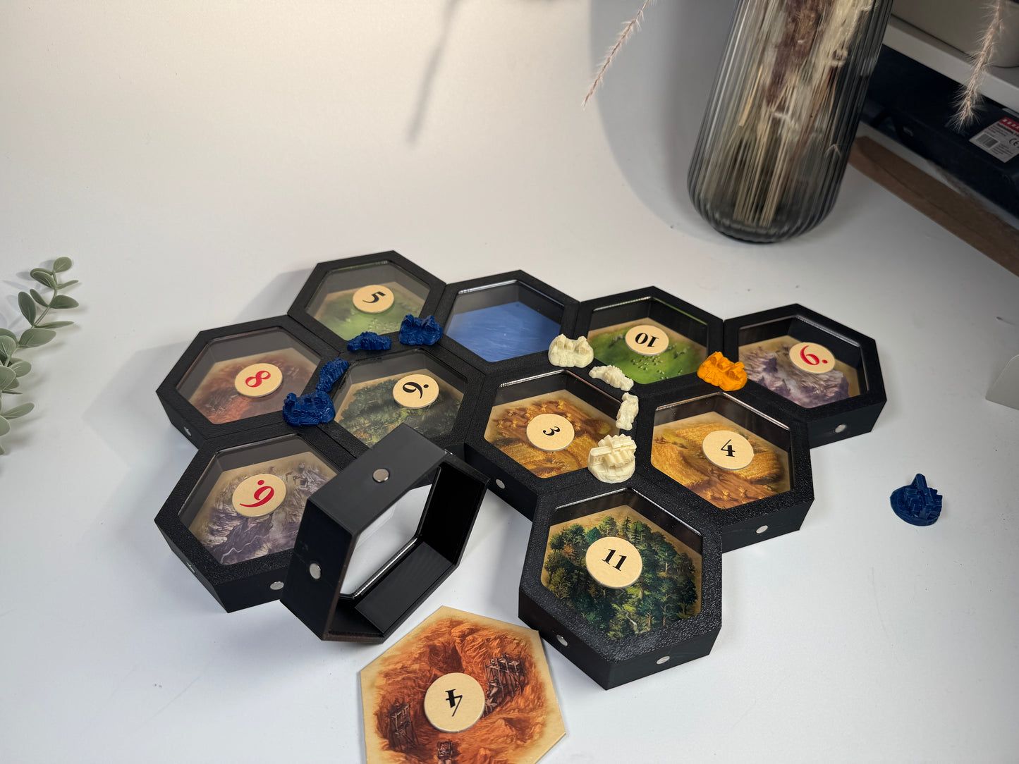 STL Catan 3D Magnetic Hexagon Attachments - Commercial STL