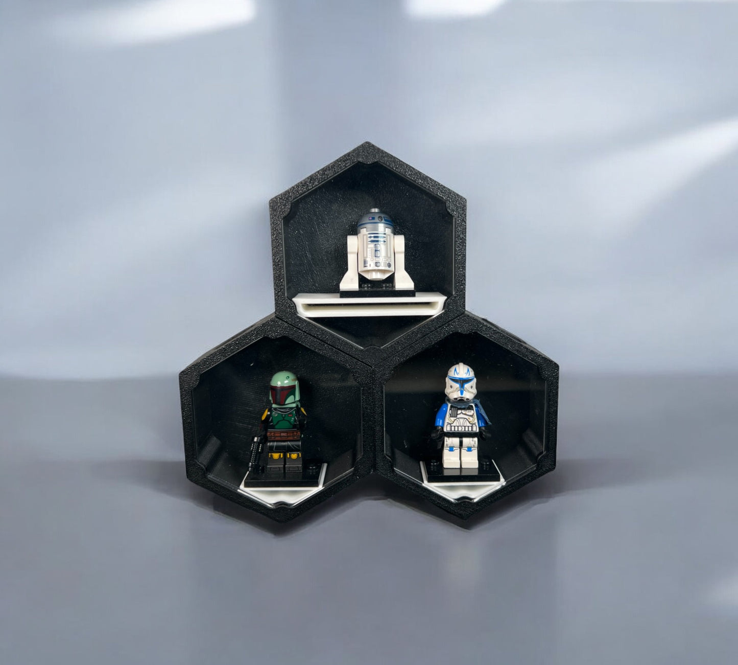 Hexagon Display Case for Collectible Figures - Commercial STL
