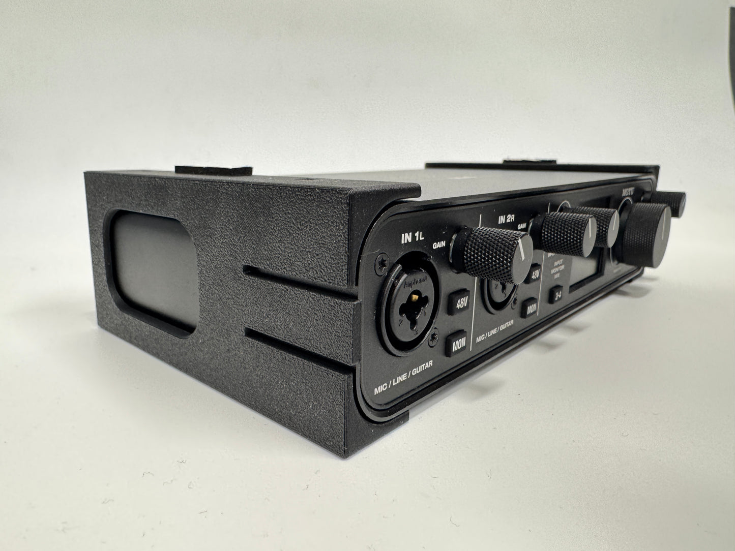 STL MOTU M4 audio interface under-table mount