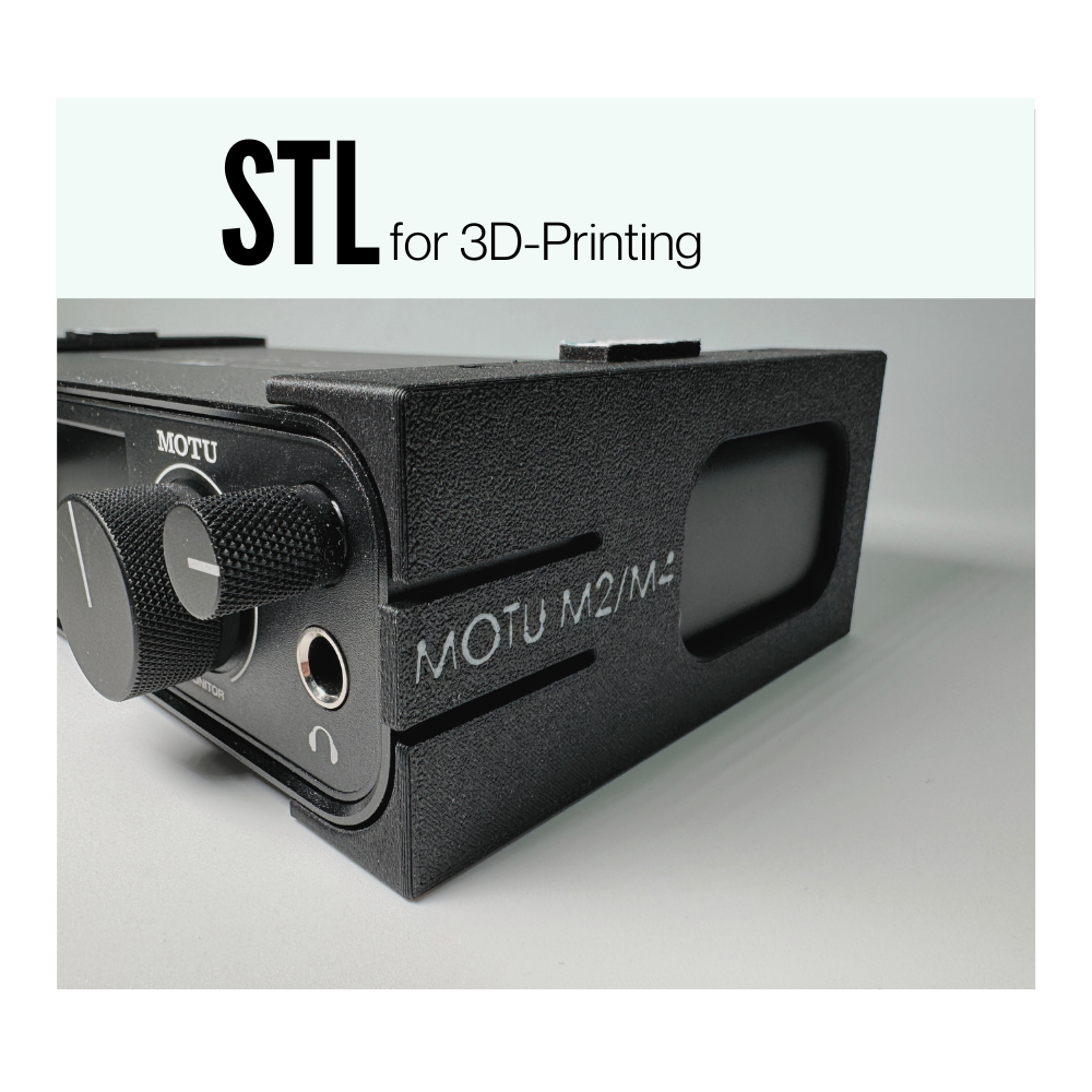 STL MOTU M4 audio interface under-table mount