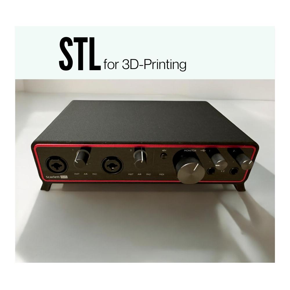 STL Focusrite 8i6 Gen4 Audio Interface Case Stand