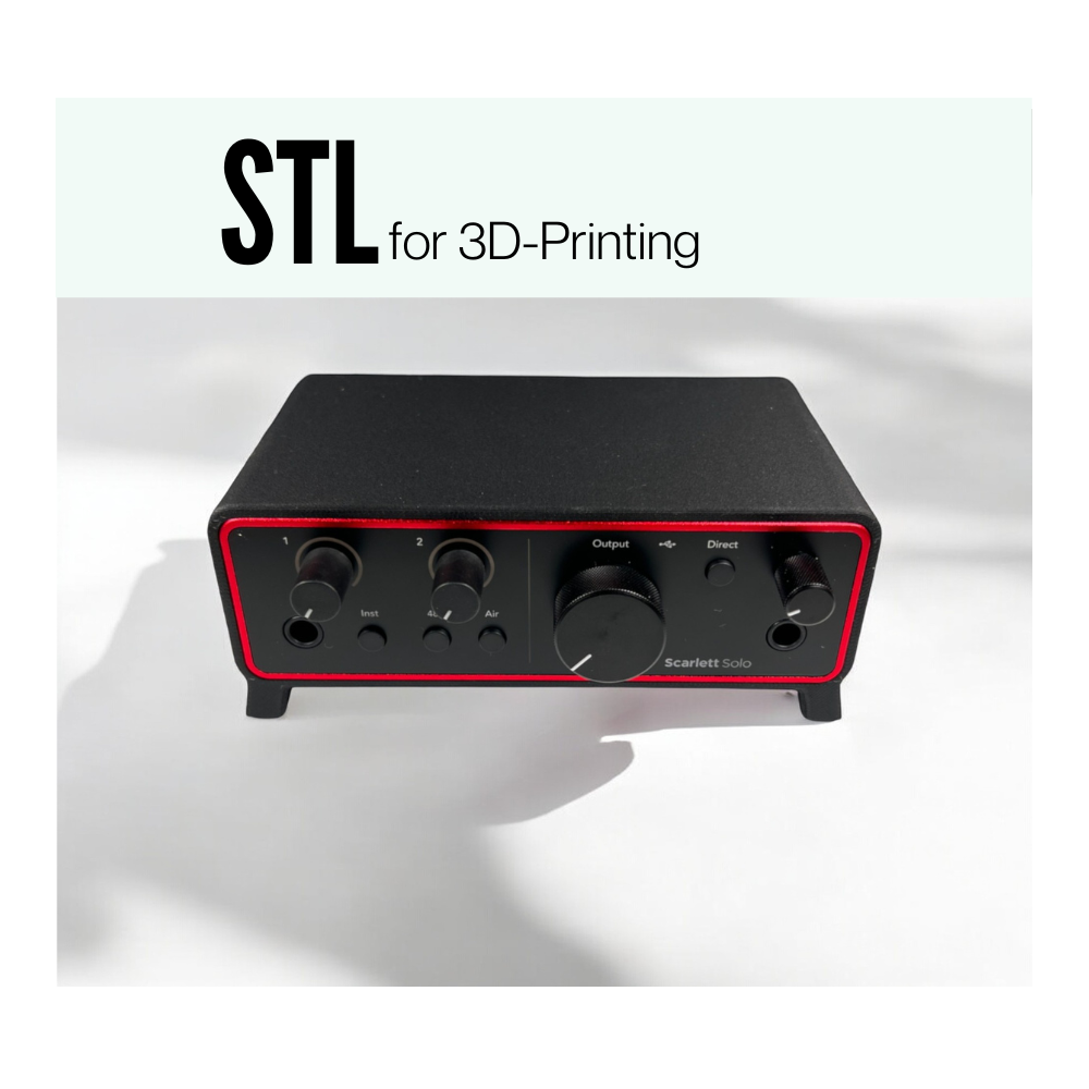 STL Focusrite Solo Gen4 Audio Interface Case Stand