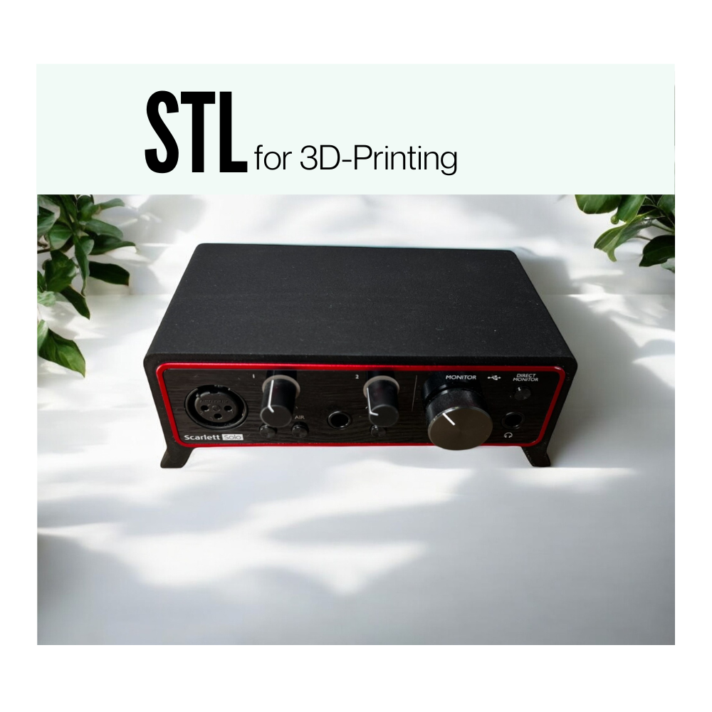 STL Focusrite Stand Solo Gen3 Audiointerface Gehäuse Ständer