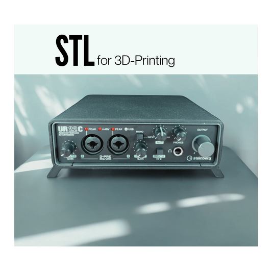 STL Steinberg UR22C audio interface housing stand