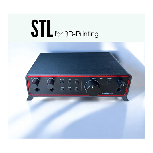 STL Focusrite 2i2 Gen4 Audio Interface Case Stand