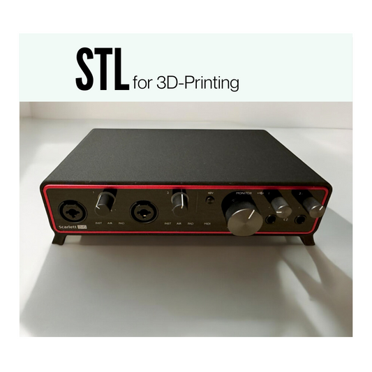 STL Focusrite 8i6 Gen4 Audio Interface Case Stand
